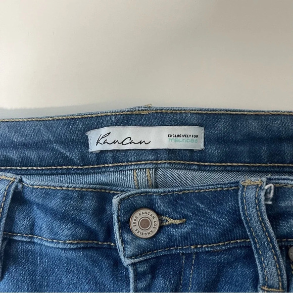 KanCan Light Wash High Rise Destructed Frayed Hem Ankle Skinny Jeans 28 Women’s - Picture 12 of 14